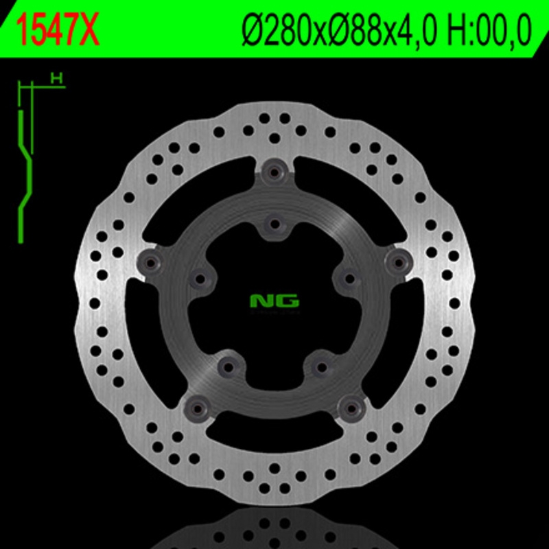 Disco de freno NG 1547X 280 x 4 mm delantero