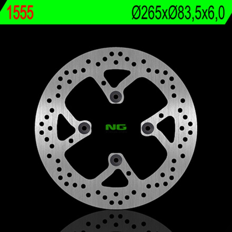 Disco de freno NG 1555 265 x 6 mm trasero fijo