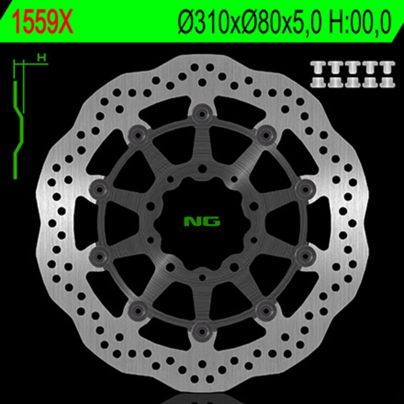 Disco de freno NG 1559X 310 x 5 mm delantero