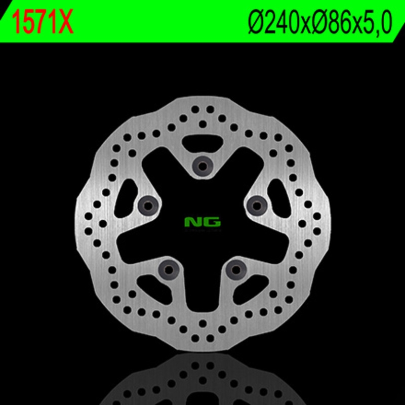 Disco de freno NG 1571X 240 x 5 mm trasero ondulado