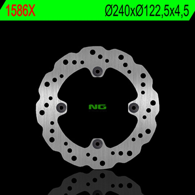 Disco de freno NG 1586X 240 x 4,5 mm trasero ondulado
