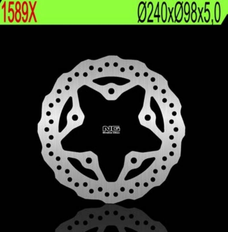 Disco de freno NG 1589X 240 x 5 mm trasero ondulado