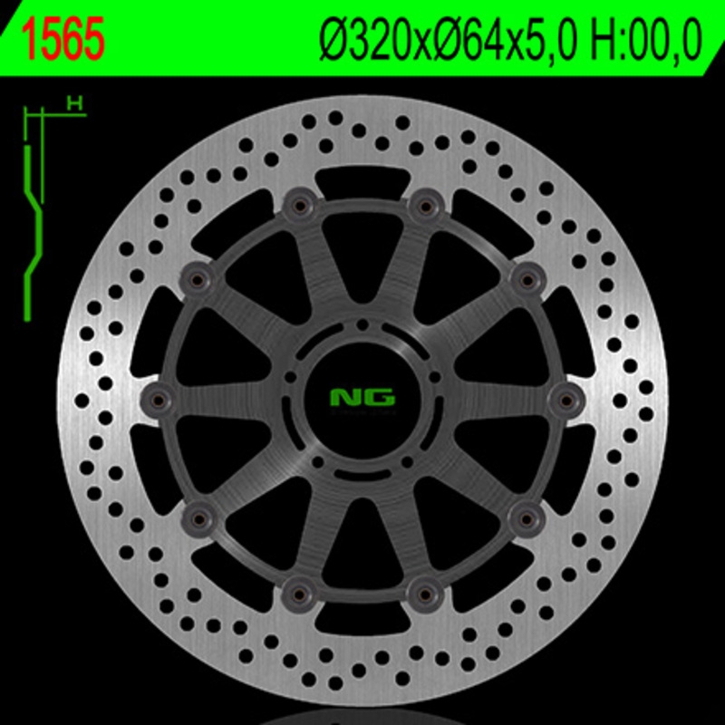 Disco de freno NG 1608 300 x 4 mm delantero fijo
