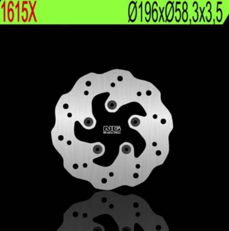 Disco de freno NG 1615X 196 x 3,5 mm trasero ondulado
