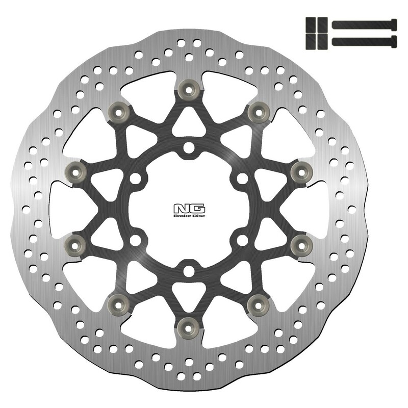 Kit disco freno NG 1642XGK32 320 mm ondulado flotante