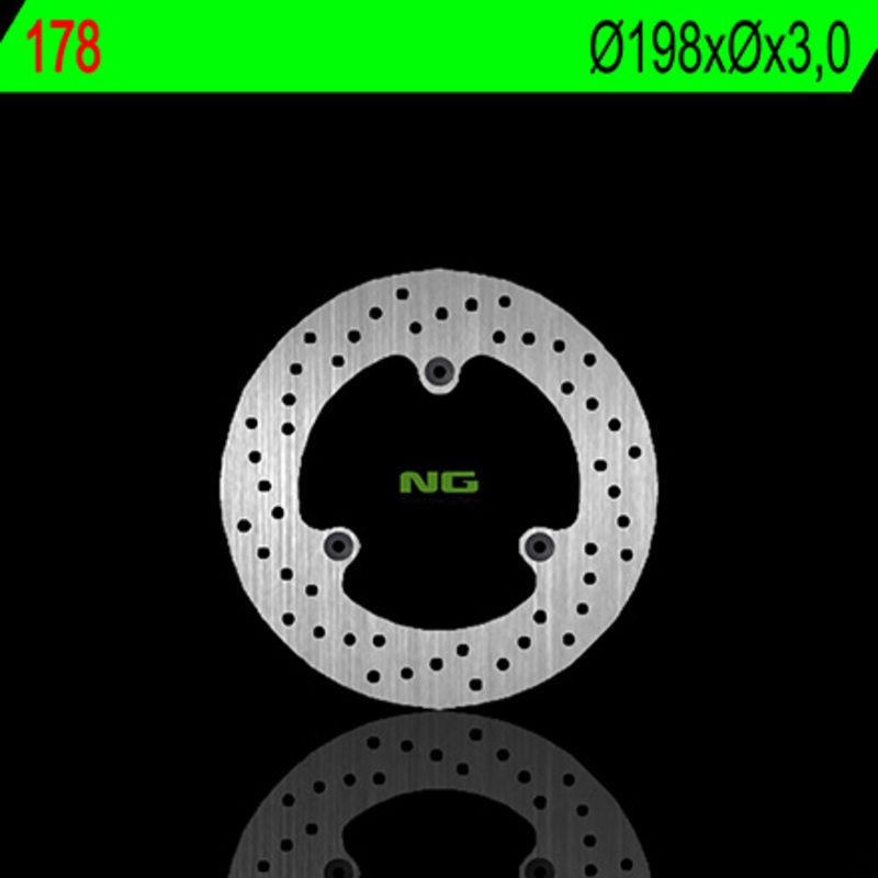 Disco de freno NG 178 198 x 3 mm delantero fijo