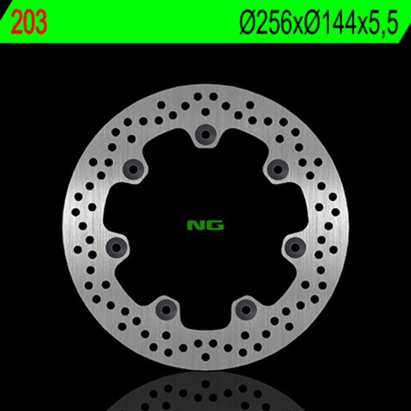 Disco de freno NG 203 256 x 5,5 mm delantero fijo