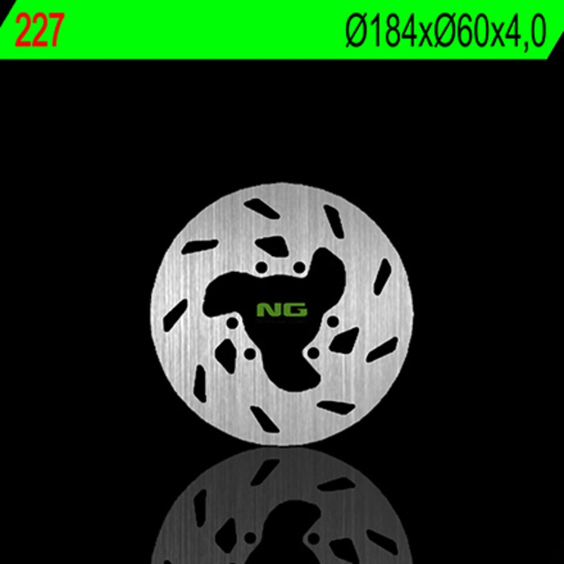 Disco de freno NG 227 184 x 4 mm trasero fijo