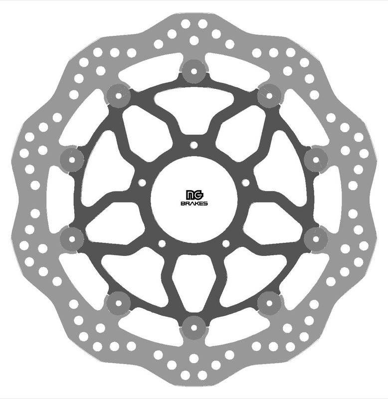 Disco de freno NG 2290XG 310 x 4,5 mm ondulado flotante