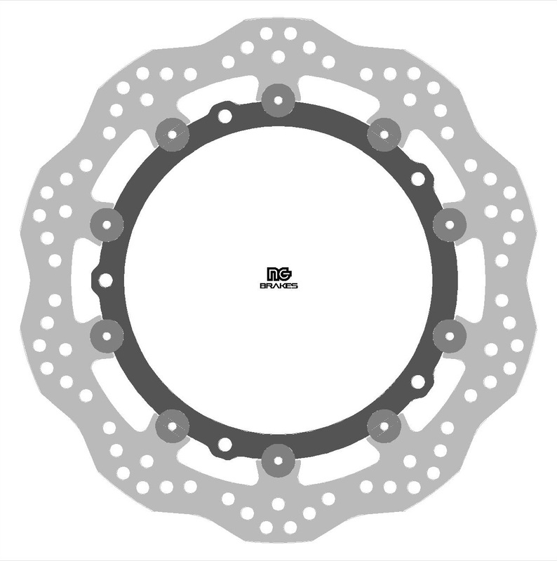 Disco de freno NG 2313XG 310 x 5 mm ondulado flotante