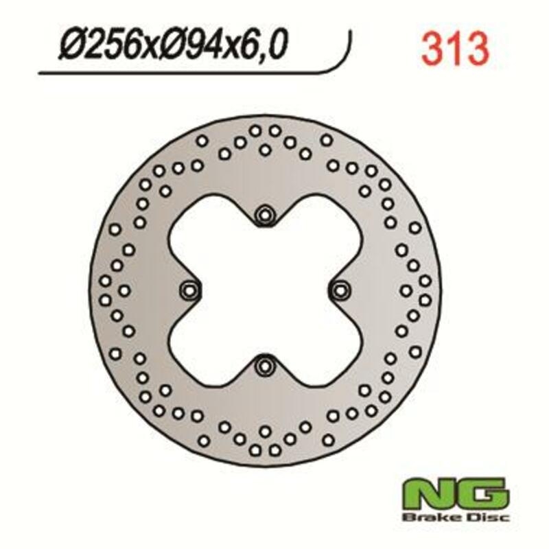 Disco de freno NG 313 256 x 6 mm redondo fijo
