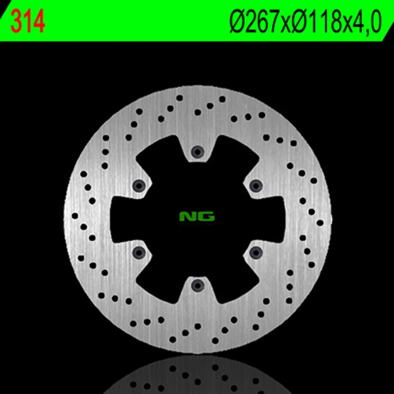 Disco de freno NG 314 267 x 4 mm delantero fijo