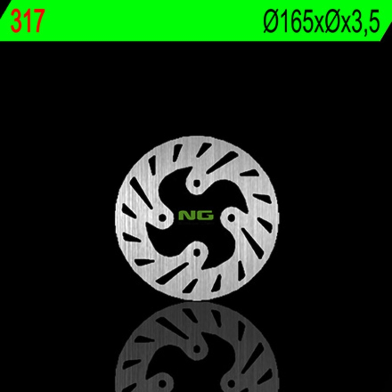 Disco de freno NG 317 165 x 3,5 mm trasero fijo