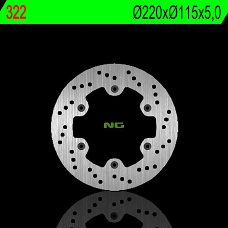 Disco de freno NG 322 220 x 5 mm trasero fijo
