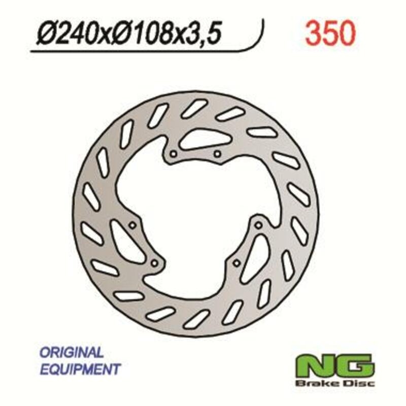 Disco de freno NG 350 240 x 3,5 mm delantero fijo