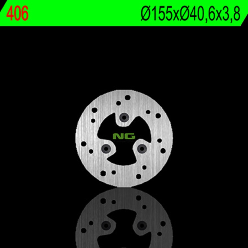 Disco de freno NG 406 155 x 3,8 mm redondo fijo