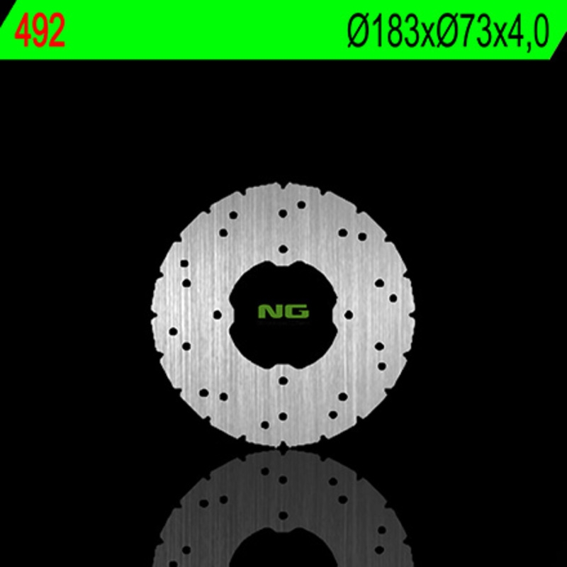 Disco de freno NG 492 183 x 4 mm redondo fijo