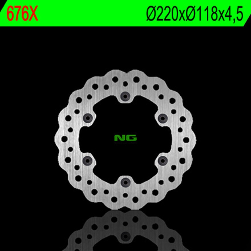 Disco de freno NG 676X 220 x 4,5 mm ondulado fijo