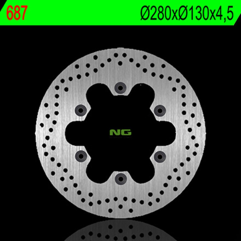 Disco de freno NG 687 280 x 4,5 mm redondo fijo