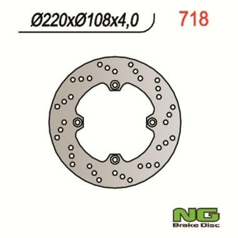 Disco de freno NG 718 220 x 4,5 mm redondo fijo