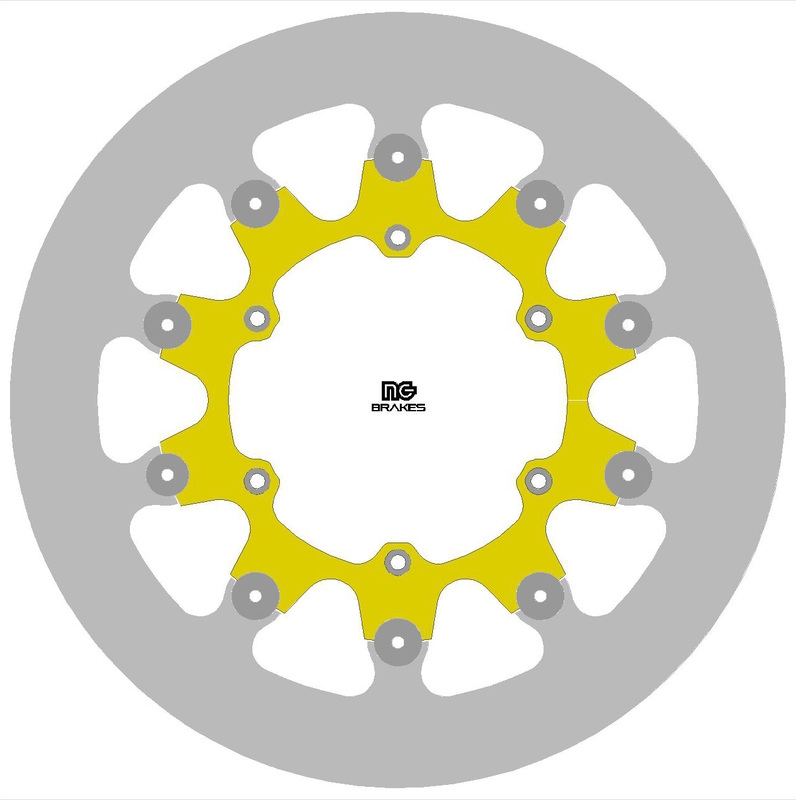 Disco de freno NG 723SP 320 x 5 mm redondo flotante