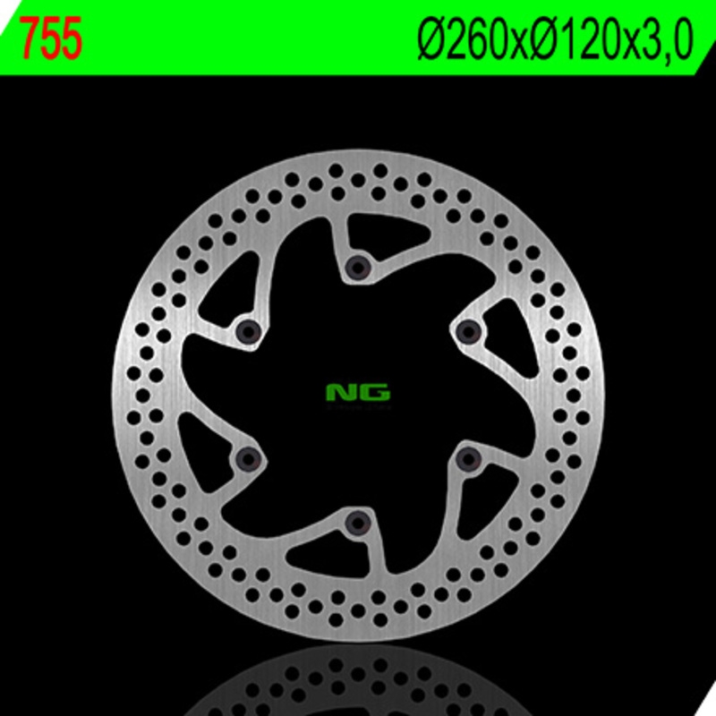 Disco de freno NG 755 260 x 3 mm redondo fijo