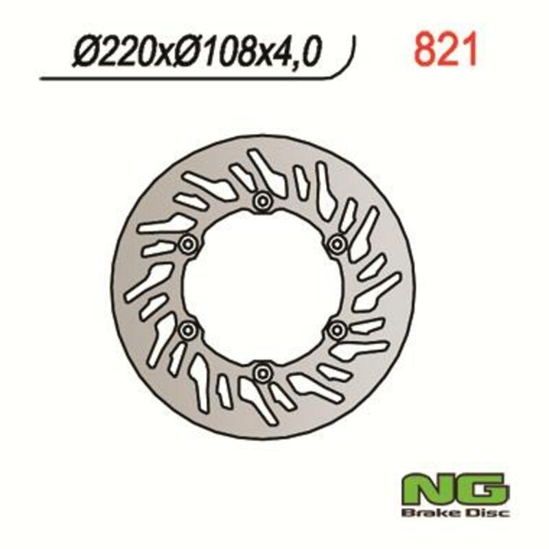 Disco de freno NG 821 220 x 4 mm redondo fijo