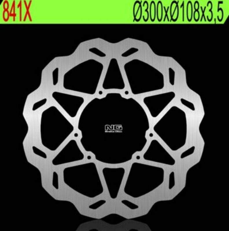 Disco de freno NG 841X 300 x 3,5 mm ondulado fijo