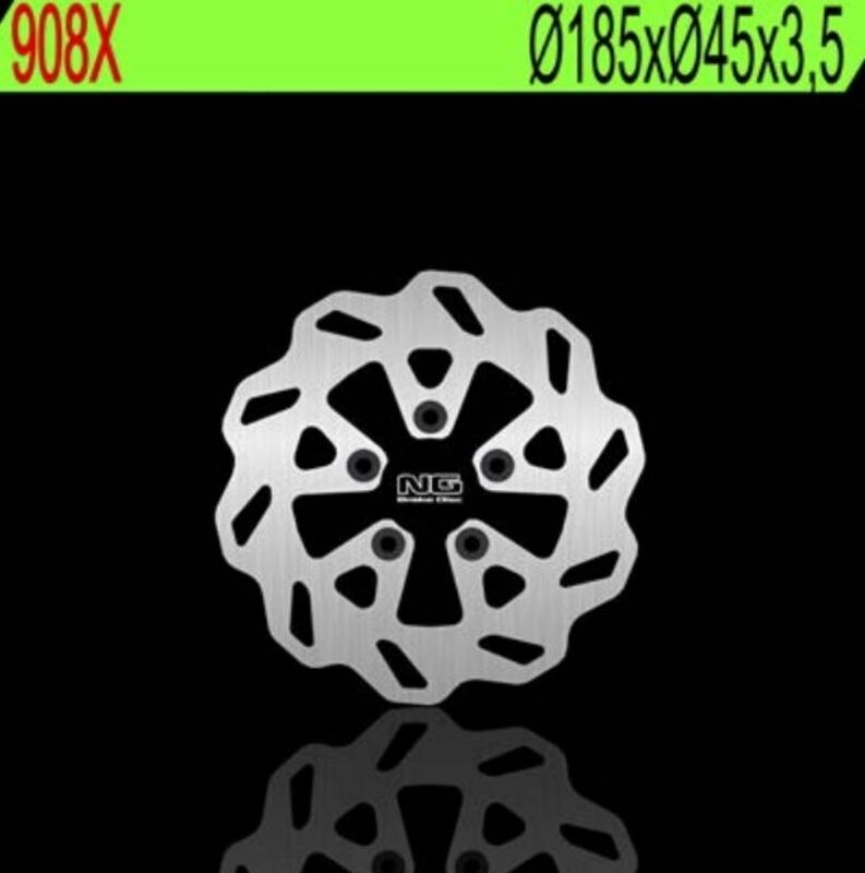 Disco de freno NG 908X 185 x 3,5 mm ondulado fijo