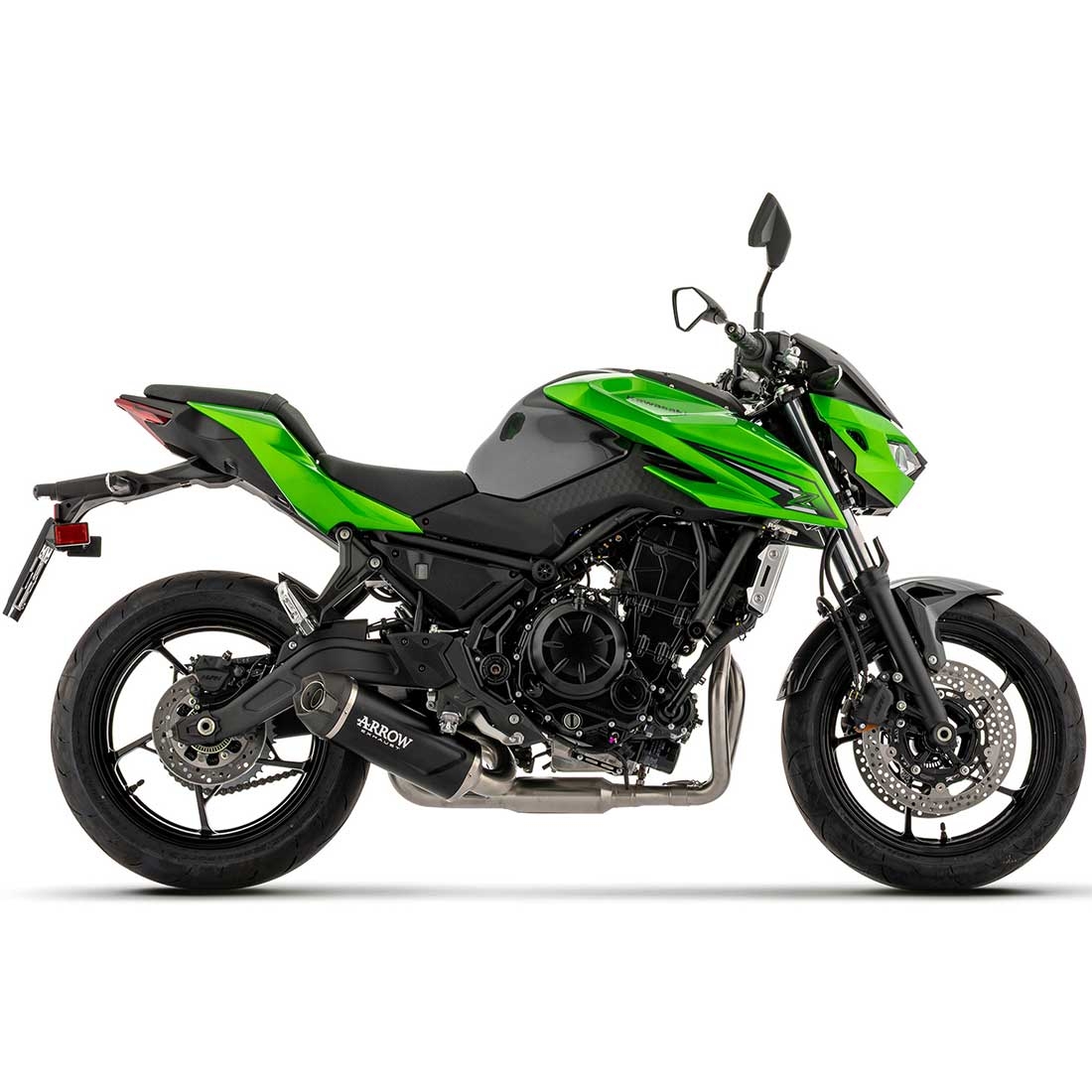 Escape completo Arrow 77501AKN Indy Race EVO Kawasaki NINJA 650 35Kw 2024-2025 EX650SA2 homologado aluminio Dark
