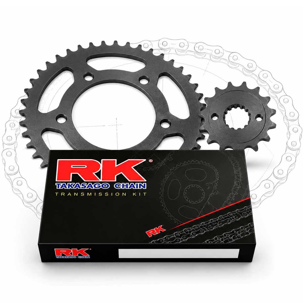Kit arrastre RK Estandar Ducati Monster 620 2005-06 | Cadena RK XSO2