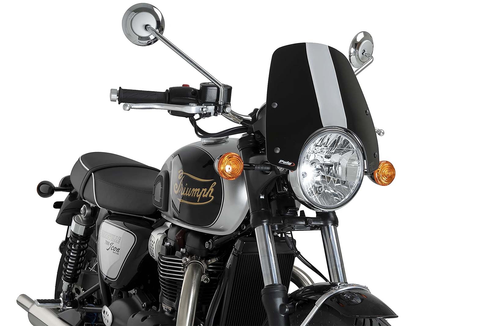 Pantalla Puig 22453N New Generation Sport Triumph Bonneville T100 Negro