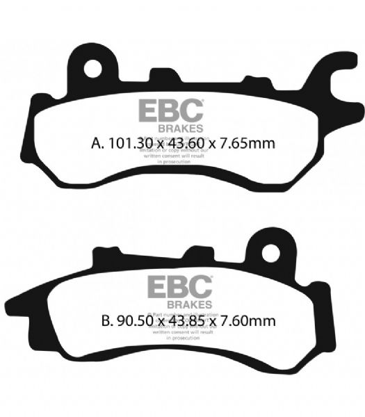 pastilla de freno ebc moto fa716