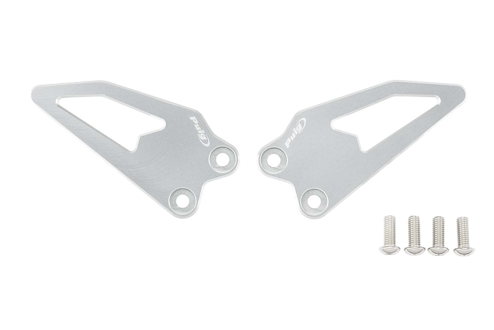 Placas de talón Puig 22650P Yamaha R9 2025 Plata