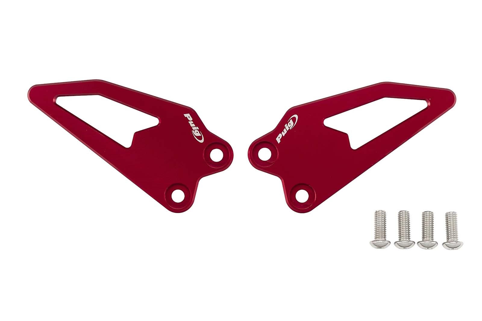 Placas de talón Puig 22650R Yamaha R9 2025 Rojo