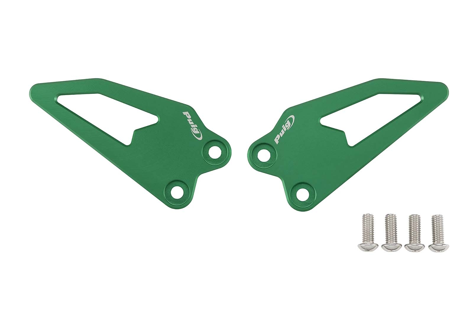 Placas de talón Puig 22650V Yamaha R9 2025 Verde