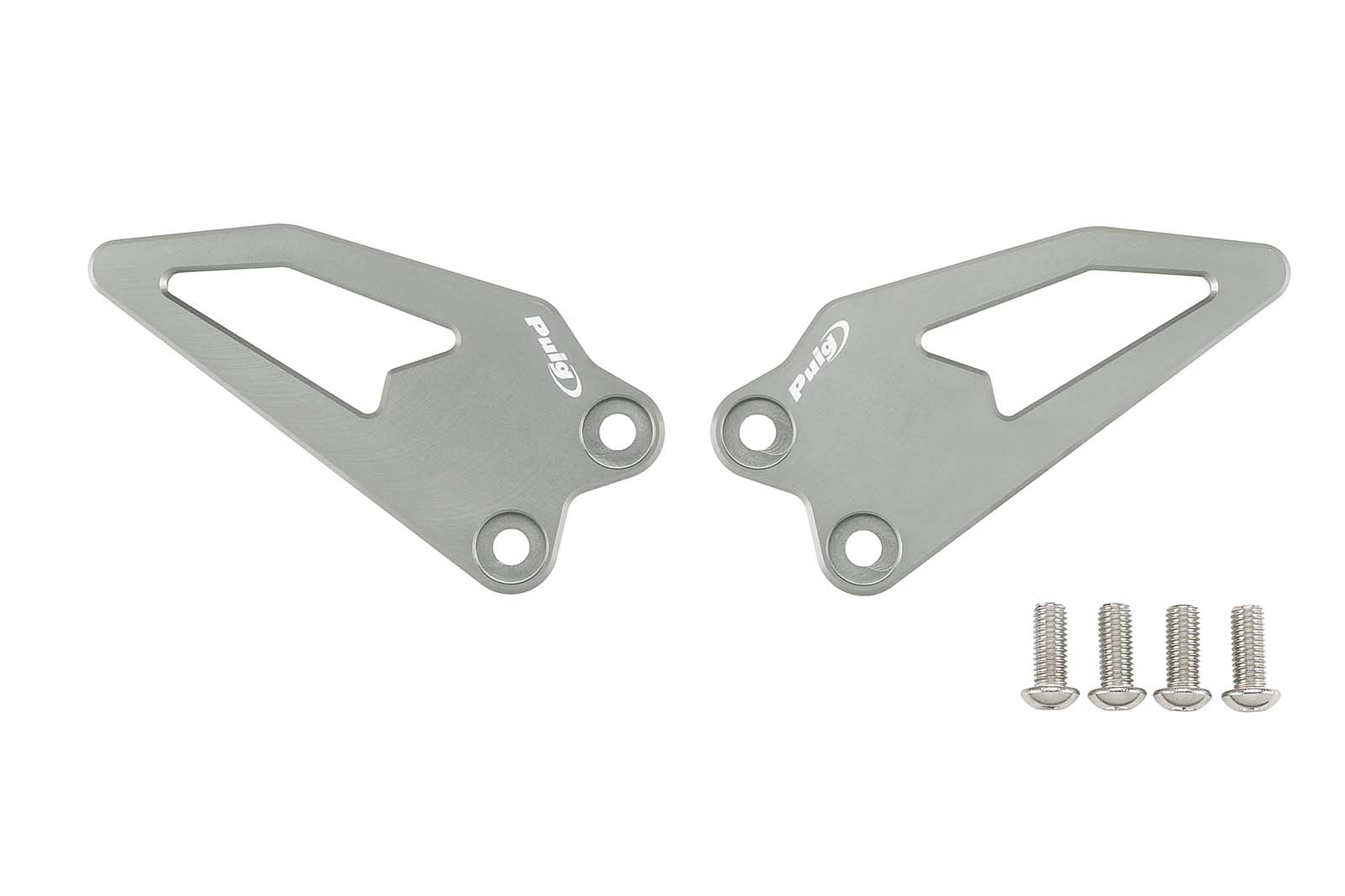 Placas de talón Puig 22650Y Yamaha R9 2025 Titanio