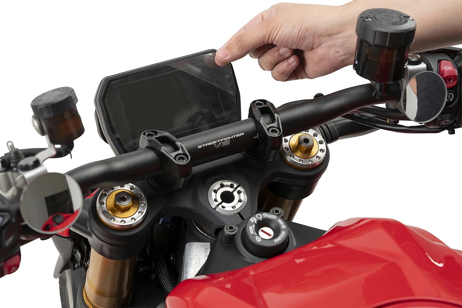 Protector dashboard Puig 22728W Ducati Streetfighter V2/V2 S Transparente