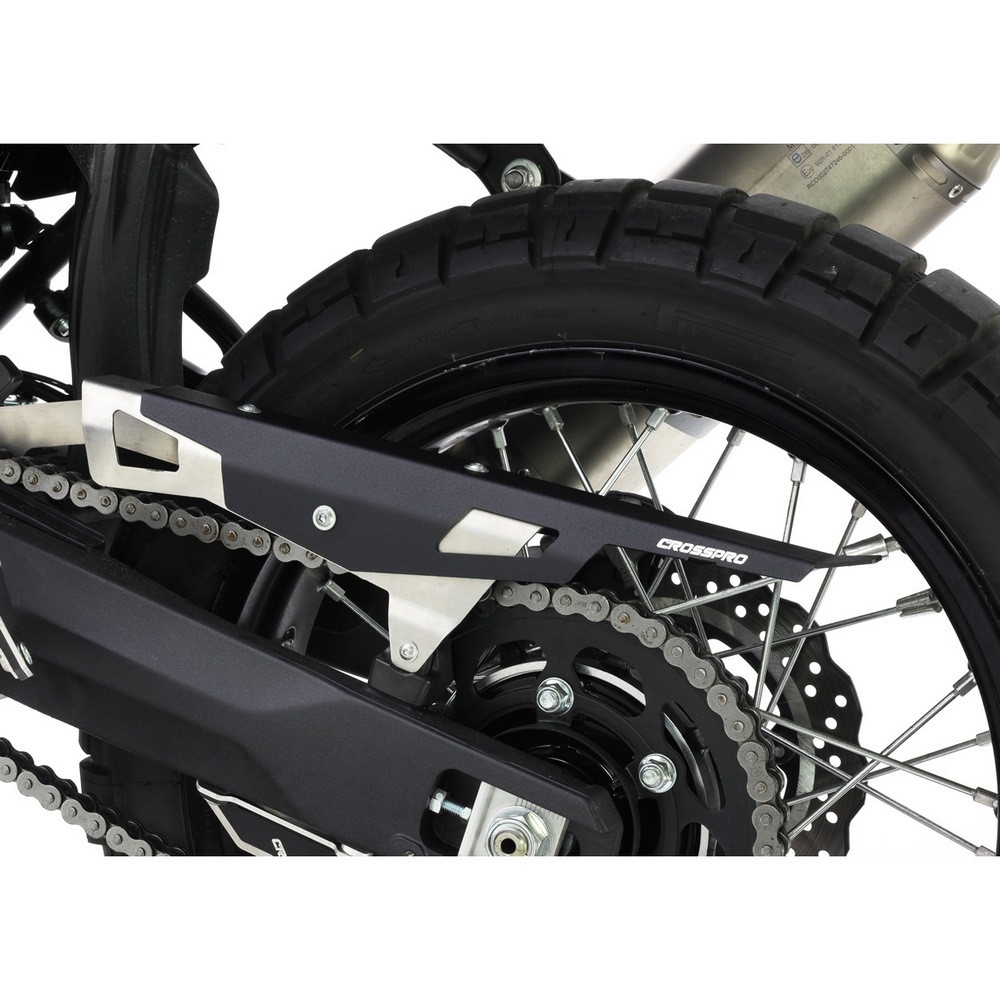 Protector de cadena Crosspro Yamaha Ténéré 700 20-26 negro texturizado
