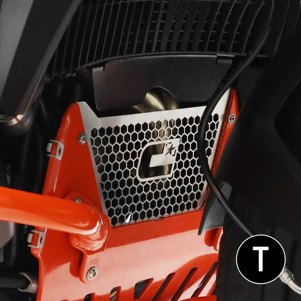 Protector de colectores Crosspro Husqvarna Norden 901 22-25 negro texturizado