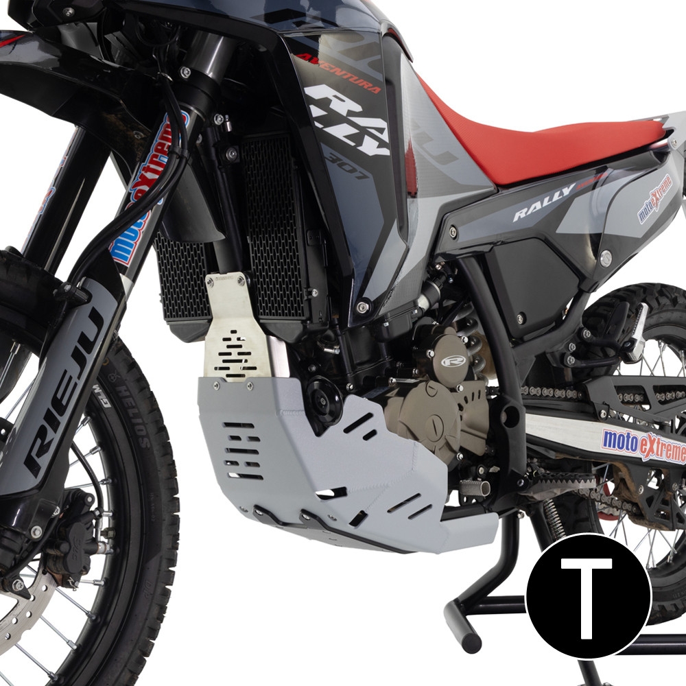 Protector de colectores Crosspro Rieju Aventura Rally 307 26 negro texturizado