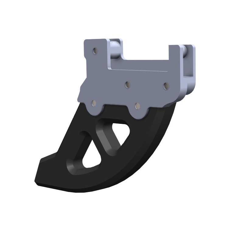 Protector de disco de freno trasero Crosspro Aluminio negro 2CP09201870301