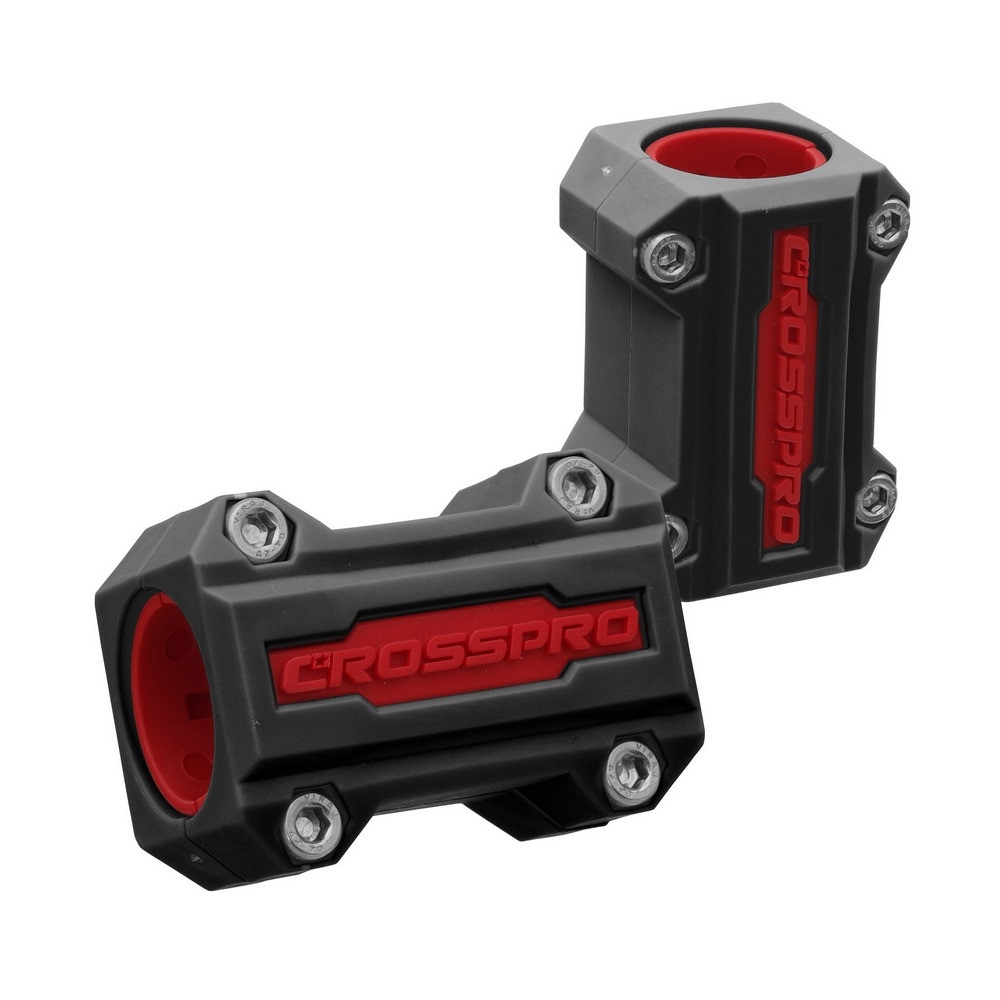 Protector de nylon para defensas Crosspro negro y rojo