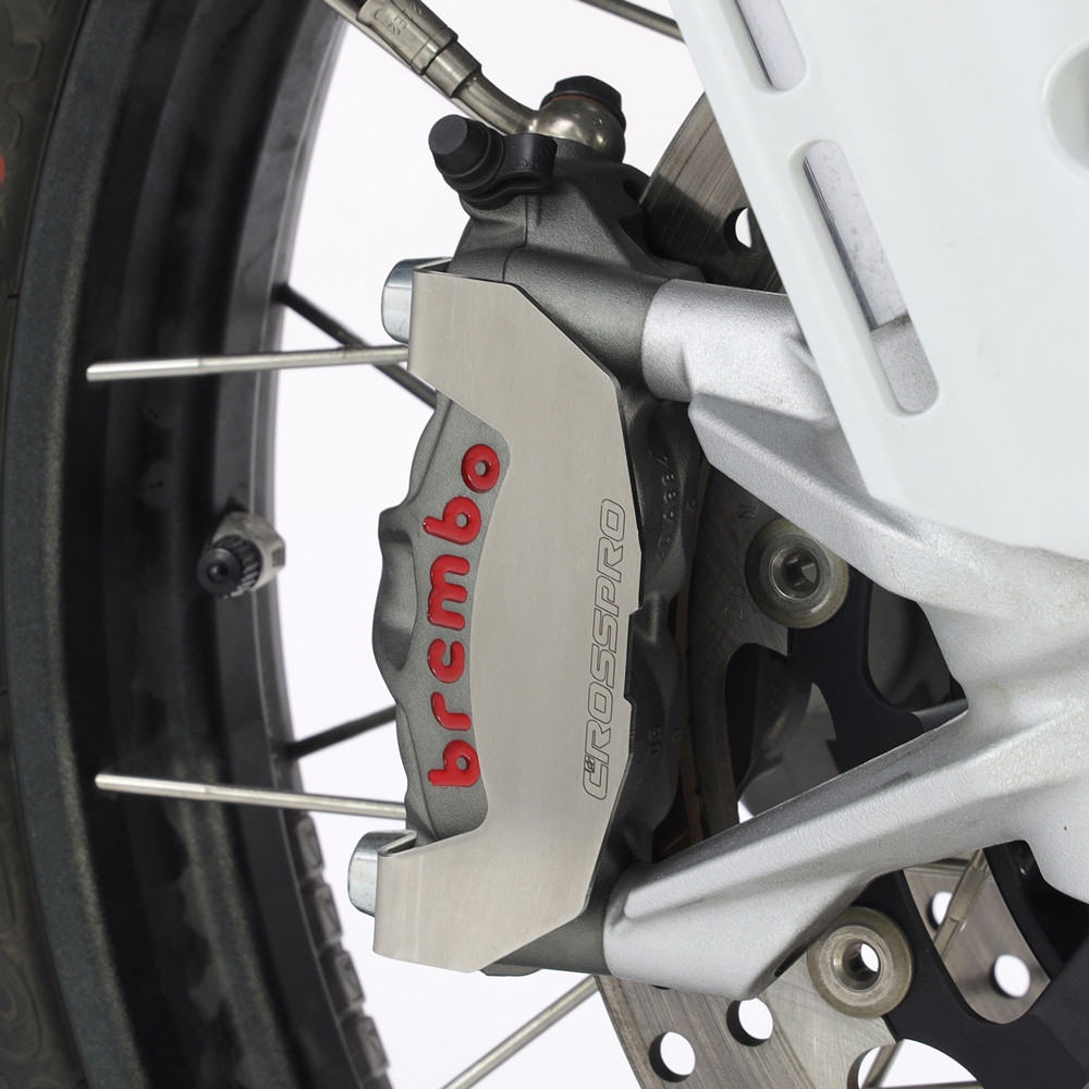 Protector de pinza de freno Crosspro Ducati DesertX 22-24 plata