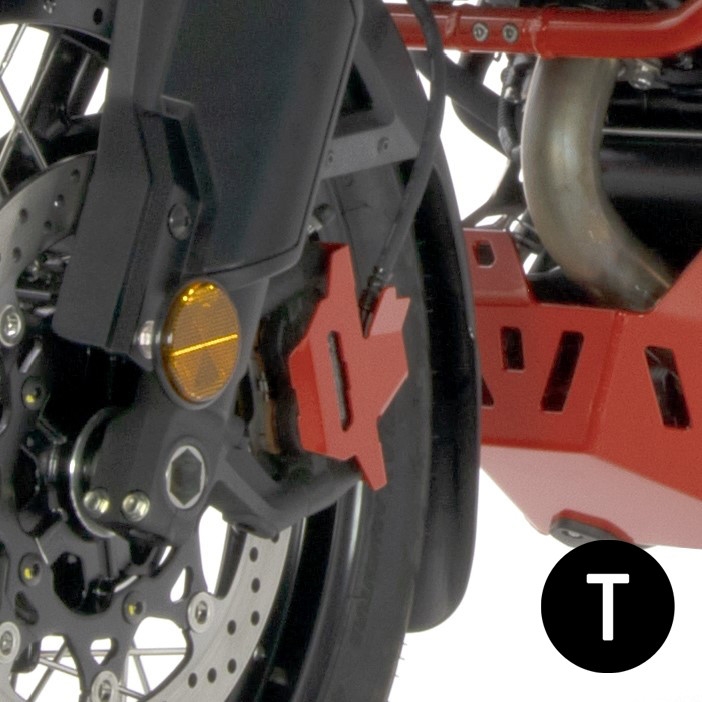 Protector de pinza de freno Crosspro Suzuki DL1050 V-strom 20-24 negro texturizado