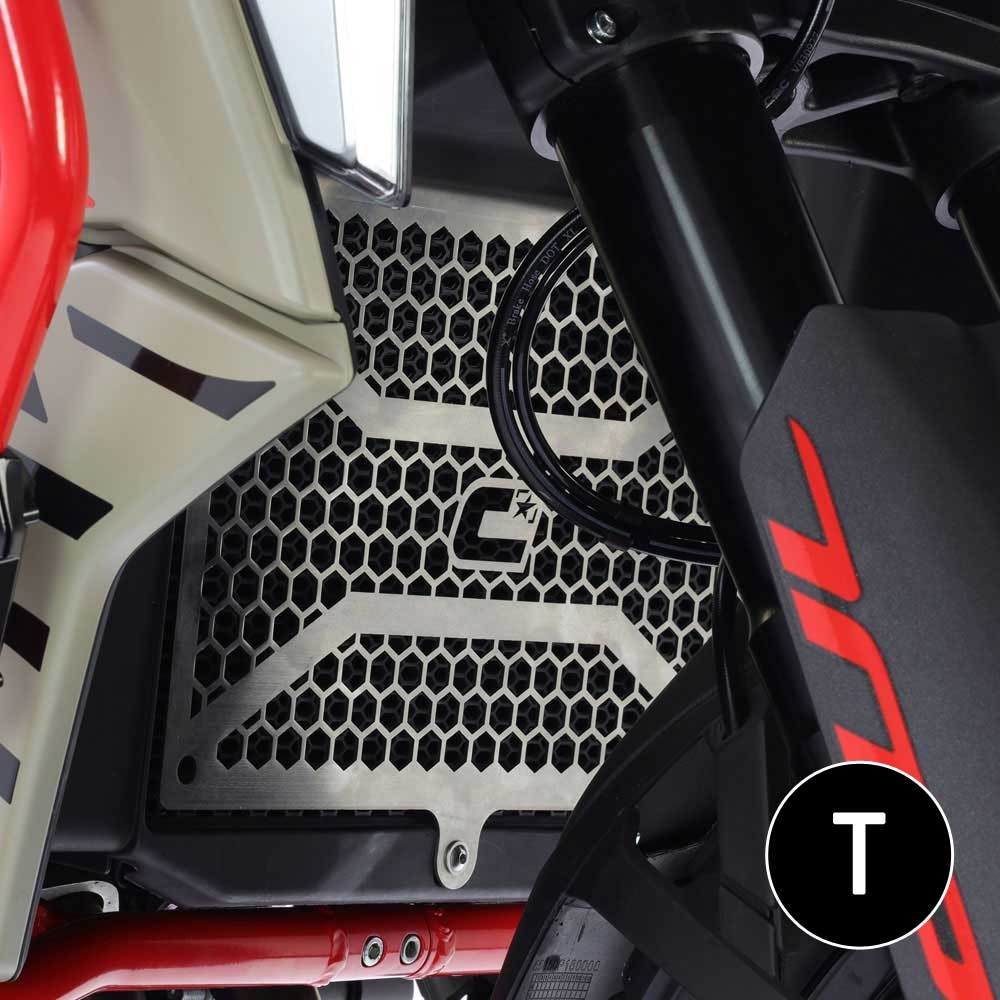 Protector de radiador Crosspro Benelli TRK 702 23-24 negro texturizado
