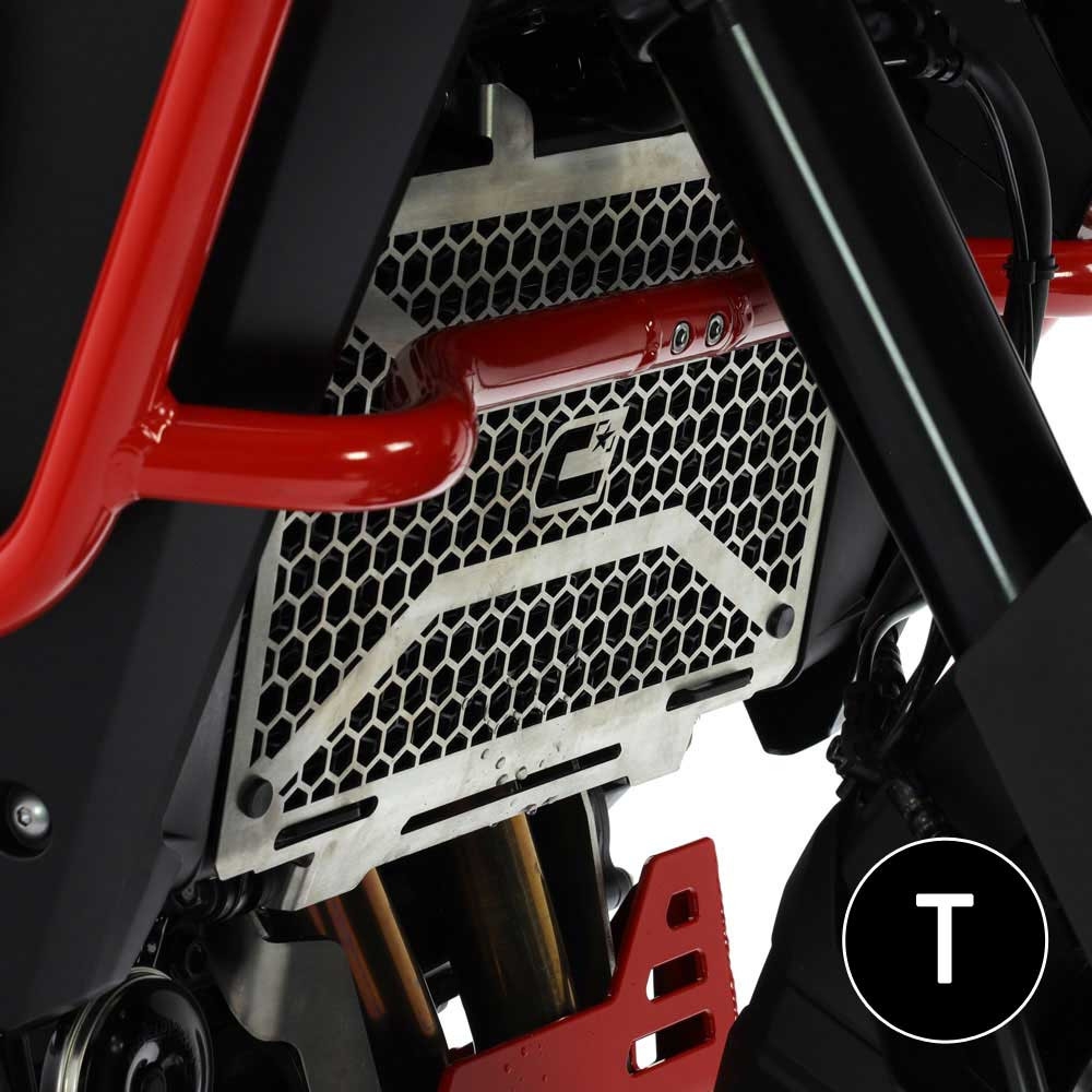 Protector de radiador Crosspro Honda XL750 Transalp 23-25 negro texturizado