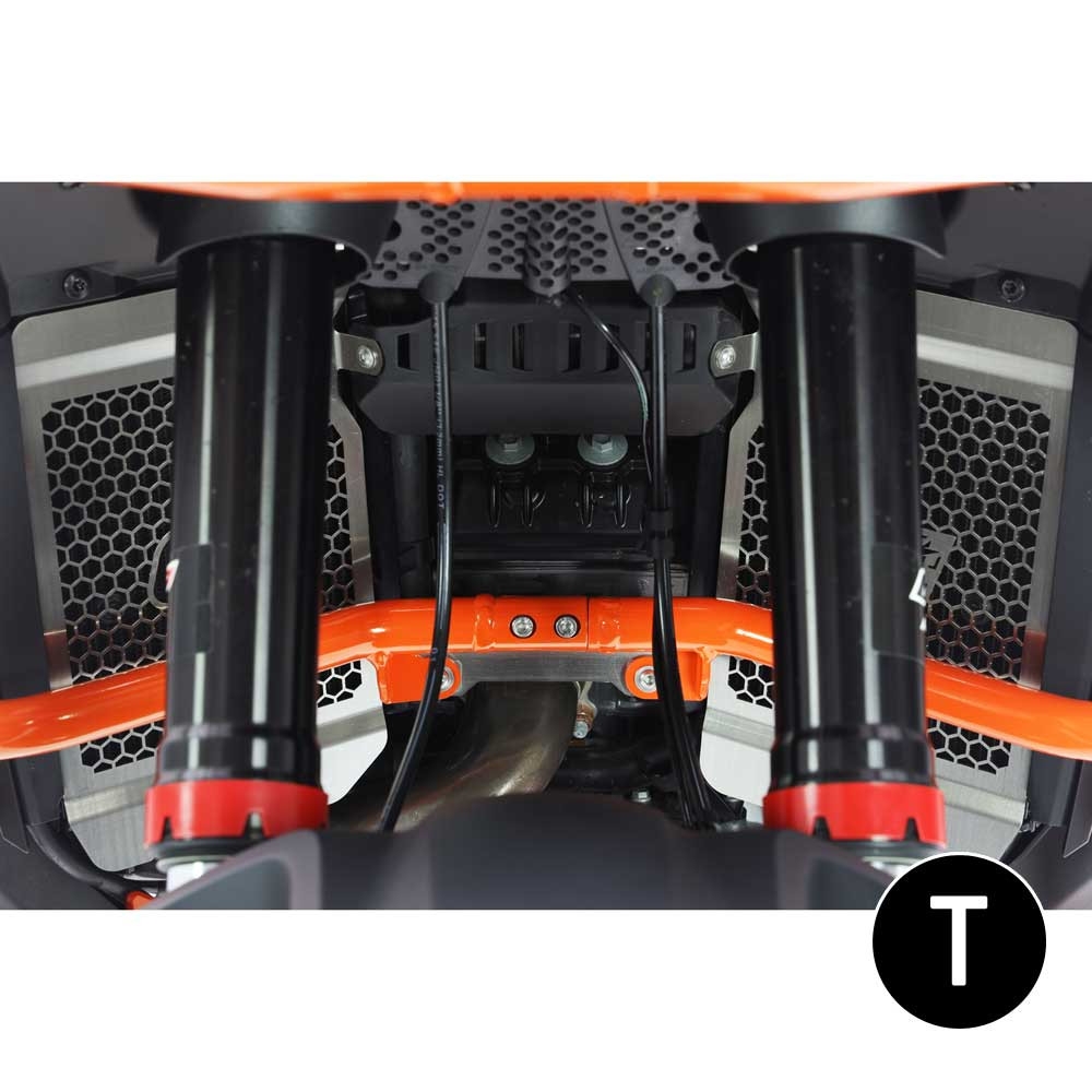 Protector de radiador Crosspro KTM 1290 Super Adventure R negro texturizado