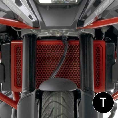 Protector de radiador Crosspro Suzuki DL1050 V-strom 20-24 negro texturizado
