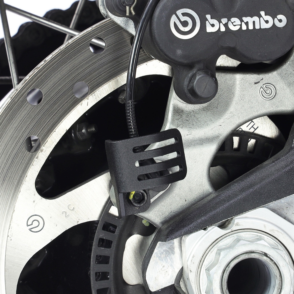 Protector de sensor ABS trasero Crosspro Ducati DesertX 22-24 negro texturizado